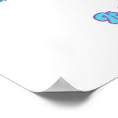 Pädagogisches Uhrenplakat, das die Zeit beschreibt Poster (Ecke)