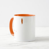 Pädagogisches Zitat hinter Frau ist selbst Tasse (Vorderseite Links)