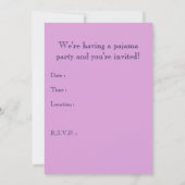 Padama-Party Einladungen: Nachtschein Einladung (Rückseite)