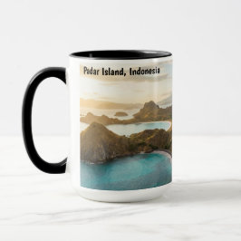 Padar-Insel-Sonnenuntergangs-Landschaft Leinwand Tasse