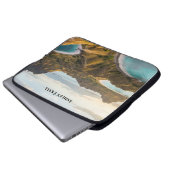 Padar-Insel Sonnenuntergangslandschaft Leinwand Laptopschutzhülle (Vorne Knopf)