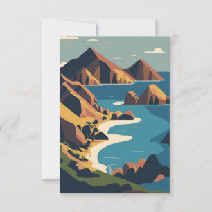 Padar Island Indonesien Dankeskarte