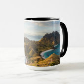 Padar Island Sunset Landscape Canvas Tasse (VorderseiteRechts)