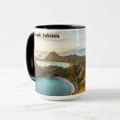 Padar Island Sunset Landscape Canvas Tasse (Vorderseite Links)