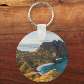 Padar Island Sunset Landscape Keychains Schlüsselanhänger (Rückseite)