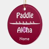 Paddel Aloha-Wahine Keramikornament (Links)