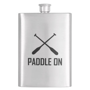 Paddel auf dem See-Leben Flachmann