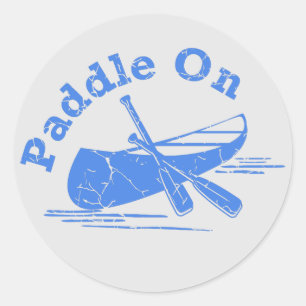 Paddel auf Design - klassische Rundklemme Runder Aufkleber