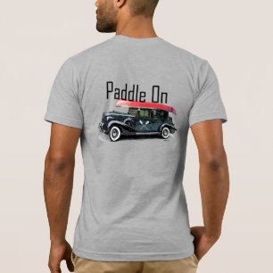Paddel auf klassischem Automobildesign - Männerbas T-Shirt