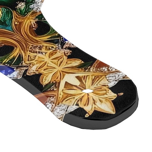 Paddel aus Glas Brasilianische Farben Schneidebrett (Ecke)