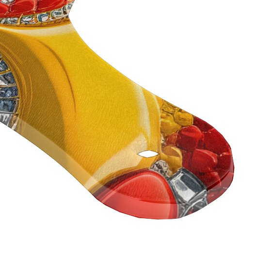 Paddel aus Glas Deutschland Farben Schneidebrett (Ecke)