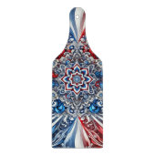 Paddel aus Glas, Französisch Farben Schneidebrett (Vorderseite)