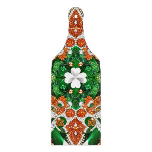 Paddel aus Glas Irish Colors Schneidebrett