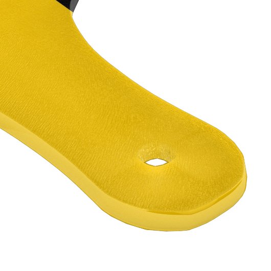 Paddel aus Glas mit belgischer Flagge Schneidebrett (Ecke)