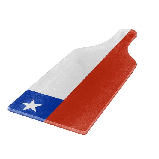 Paddel aus Glas mit Chile Schneidebrett (Ecke)