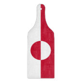 Paddel aus Glas mit der Flagge Grönlands Schneidebrett (Vorderseite)