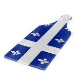 Paddel aus Glas mit der Flagge Quebec Schneidebrett (Ecke)