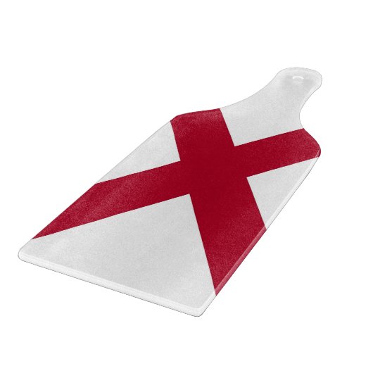 Paddel aus Glas mit der Flagge von Alabama Schneidebrett (Ecke)