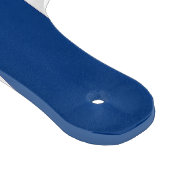 Paddel aus Glas mit finnischer Flagge Schneidebrett (Ecke)