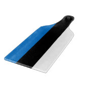 Paddel aus Glas mit Flagge Estlands Schneidebrett (Ecke)