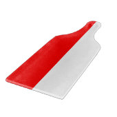 Paddel aus Glas mit Flagge Indonesiens Schneidebrett (Ecke)