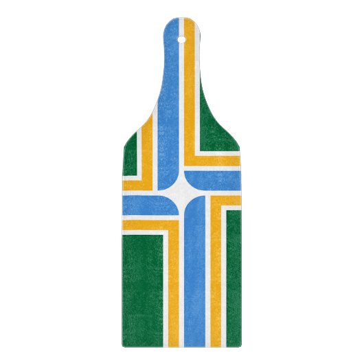 Paddel aus Glas mit Flagge Portland Schneidebrett (Vorderseite)