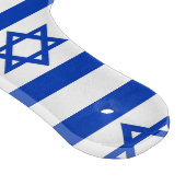 Paddel aus Glas mit israelischer Flagge Schneidebrett (Ecke)
