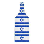 Paddel aus Glas mit israelischer Flagge Schneidebrett (Vorderseite)