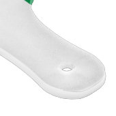 Paddel aus Glas mit italienischer Flagge Schneidebrett (Ecke)