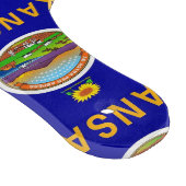 Paddel aus Glas mit Kansas-Flagge Schneidebrett (Ecke)