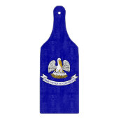 Paddel aus Glas mit Louisiana-Flagge Schneidebrett (Vorderseite)