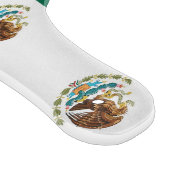 Paddel aus Glas mit mexikanischer Flagge Schneidebrett (Ecke)