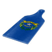 Paddel aus Glas mit Nevada-Flagge Schneidebrett (Ecke)