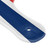 Paddel aus Glas mit norwegischer Flagge Schneidebrett (Ecke)