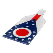 Paddel aus Glas mit Ohio-Flagge Schneidebrett (Ecke)
