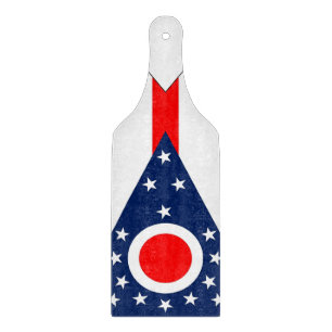 Paddel aus Glas mit Ohio-Flagge Schneidebrett