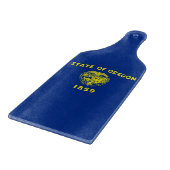 Paddel aus Glas mit Oregon-Flagge Schneidebrett (Ecke)