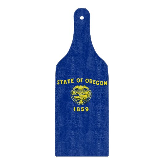 Paddel aus Glas mit Oregon-Flagge Schneidebrett (Vorderseite)