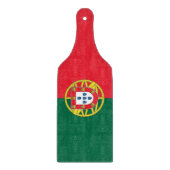 Paddel aus Glas mit portugiesischer Flagge Schneidebrett (Vorderseite)