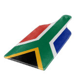 Paddel aus Glas mit Südafrikanischer Flagge Schneidebrett (Ecke)