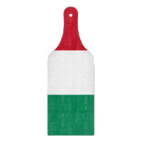 Paddel aus Glas mit ungarischer Flagge