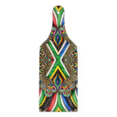 Paddel aus Glas Südafrikanische Farben Schneidebrett (Vorderseite)
