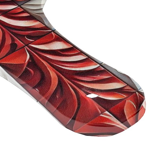 Paddel aus Glasfaserkabel Englisch Rose Design Schneidebrett (Ecke)