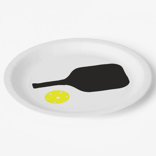 Paddel & Ball Pappteller (Schrägansicht)