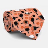 Paddel, Bälle mit Fun Cutouts - Peach Krawatte (Gerollt)