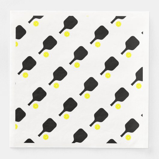 Paddel & Bälle Serviette (Vorderseite)