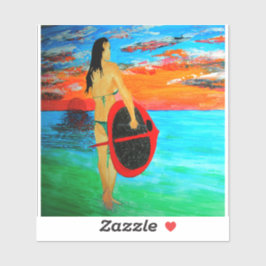 (Paddel-Boarding) Aufkleber