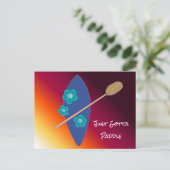 Paddel-Boarding Postkarte (Stehend Vorderseite)