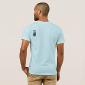 Paddel-Brett-Stapel T-Shirt (Schwarz voll)