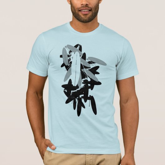 Paddel-Brett-Stapel T-Shirt (Vorderseite)